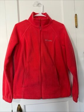 Columbia Red Girls' Full-Zip Ski Fleece Jacket